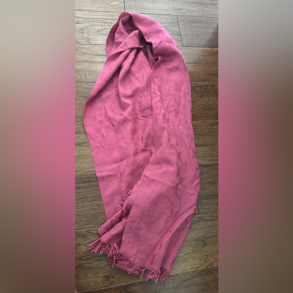 Pink Coach Scarf - Picture 2 of 2